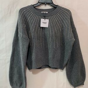 BB Dakota x Steve Madden If You Fancy Embellished Fringed Sweater